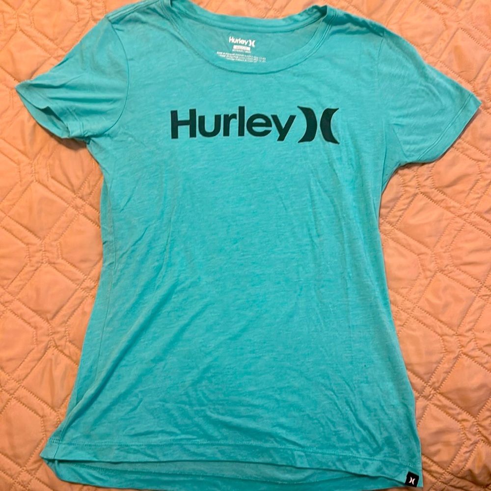 Hurley size small T. Turquoise color. Soft and stretchy.